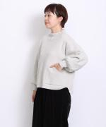 コットンミラノリブ　タートルプルオーバー