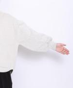 コットンミラノリブ　タートルプルオーバー