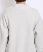 コットンミラノリブ　タートルプルオーバー