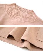 コットンミラノリブ　タートルプルオーバー