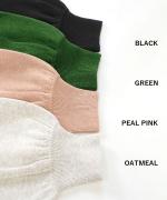 コットンミラノリブ　タートルプルオーバー