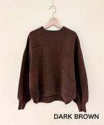 コットンミラノリブ　タートルプルオーバー