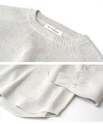 コットンミラノリブ プルオーバー