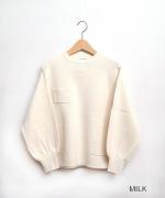 コットンミラノリブ プルオーバー