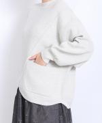 コットンミラノリブ　プルオーバー