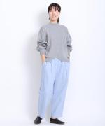 コットンミラノリブ　プルオーバー