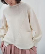 コットンミラノリブ　プルオーバー