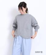 コットンミラノリブ　プルオーバー