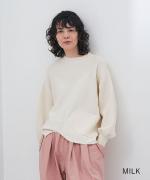 コットンミラノリブ　プルオーバー