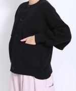 コットンミラノリブ　カーディガン