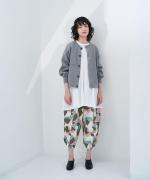 コットンミラノリブ　カーディガン