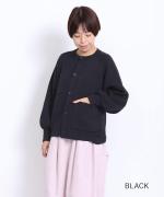 コットンミラノリブ　カーディガン