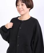 コットンミラノリブ　カーディガン