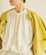 コットンミラノリブ　カーディガン