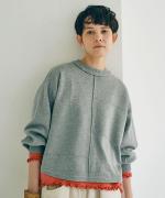 コットンミラノリブ　プルオーバー