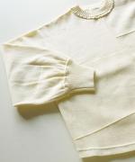 コットンミラノリブ　プルオーバー