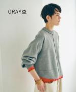 コットンミラノリブ　プルオーバー