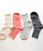 a small good things　ショートソックス(足底プリント)