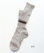 ゆりかご　リネンハイソックス