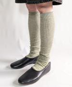 ゆりかご　リネンハイソックス