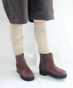 ゆりかご　リネンハイソックス