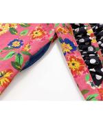 FLORAL JACKET WITH DOT RUFFLE