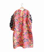 FLORAL JACKET WITH DOT RUFFLE