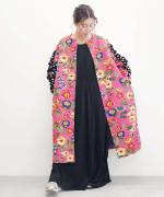 FLORAL JACKET WITH DOT RUFFLE