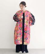 FLORAL JACKET WITH DOT RUFFLE