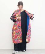 FLORAL JACKET WITH DOT RUFFLE