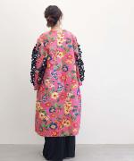 FLORAL JACKET WITH DOT RUFFLE