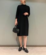 ブラックロールカラードレス