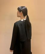 ブラックケープドレス　ロング