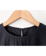 SWITCHING GATHER FRILL NO SLEEVE ONE PIECE