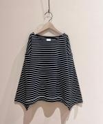 JOUET TUCKED SLEEVE BORDER PULLOVER