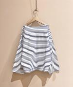 JOUET TUCKED SLEEVE BORDER PULLOVER