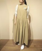 MODERNIST NOSLEEVE SWITCHING GATHER OP