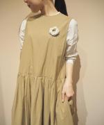 MODERNIST NOSLEEVE SWITCHING GATHER OP