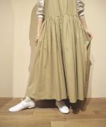 MODERNIST NOSLEEVE SWITCHING GATHER OP