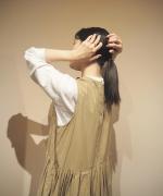 MODERNIST NOSLEEVE SWITCHING GATHER OP