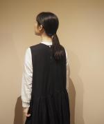 MODERNIST NOSLEEVE SWITCHING GATHER OP