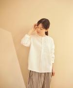 ROUND COLLAR MODERNIST BLOUSE