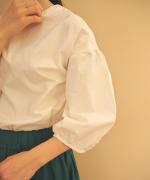 GATHER SLEEVE MODERNIST BLOUSE