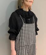 GINGHAM TRAVAIL SALOPETTE