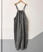 GINGHAM TRAVAIL SALOPETTE