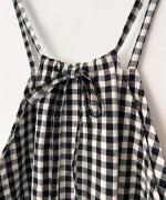 GINGHAM TRAVAIL SALOPETTE
