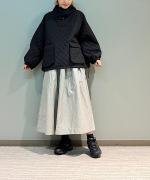 FOIL PROCESSING BOX PLEATED SKIRT　