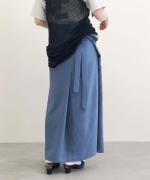 追撚ポリエステル・ツイル ラップスカート