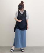 追撚ポリエステル・ツイル ラップスカート