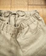 LINEN TWILL EASY WIDE PANTS